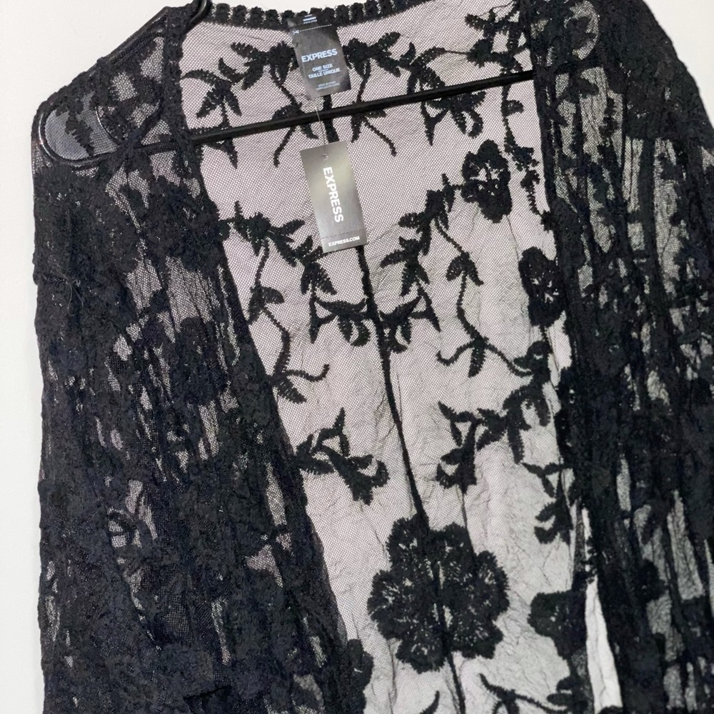 Express Kimono Lace Cover-Up - Picture 6 of 10